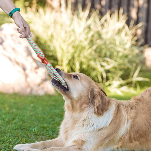 Игрушка тренировочная канатная Восьмерка, до 135 г, 30 см, микс цветов - Пижон фото 6