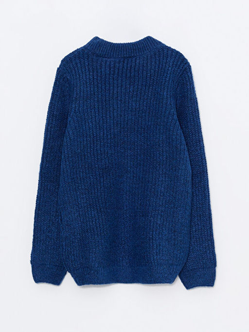 Bisiklet Yaka Basic Uzun Kollu Erkek ?ocuk Triko Kazak - Waikiki фото 2