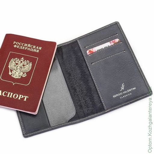 Женская кожаная обложка для паспорта Sergio Valentini СВ 8138-005/2  фото 3