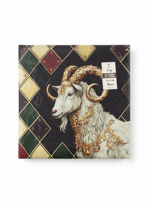Подушка декоративная «Этель» Golden horns, 40×40 см, велюр
