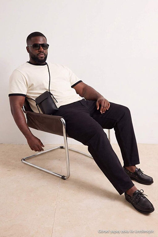 B_y_k Beden Siyah Regular Fit Esnek Kuma_ Erkek Jeans TMNSS26CJ00001 - Trendyolmilla фото 2