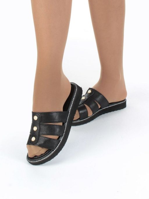 08-K18-A BLACK Сандалии женские (натуральная кожа) - Фабричный китай фото 4