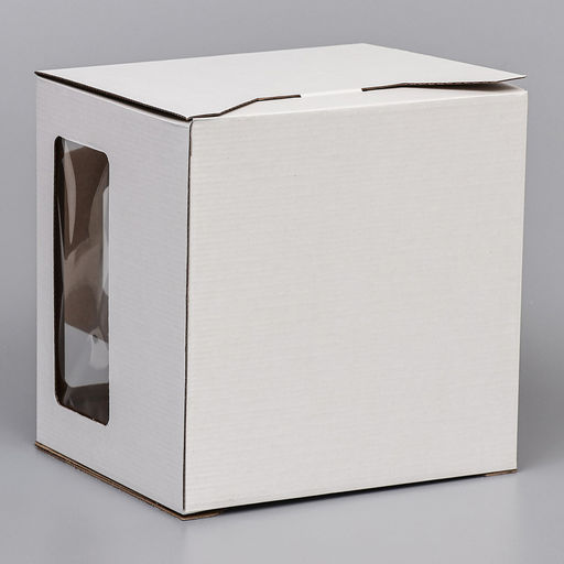 Коробка под торт 2 окна, с ручками, белая, 24 х 24 х 20 см - UPAK LAND фото 6