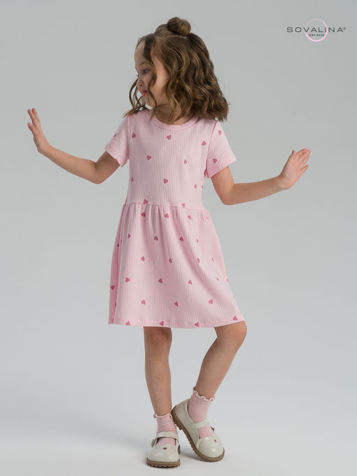 Платье Лето лапша сердца на розе - Sovalina фото 2