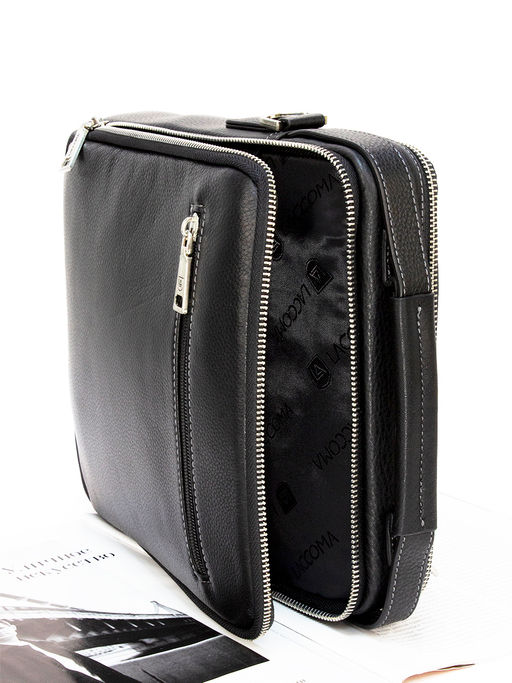 LACCOMA сумка 5270-4-черный натуральная кожа