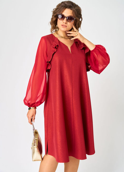 Платье EVA GRANT 7322 А красный