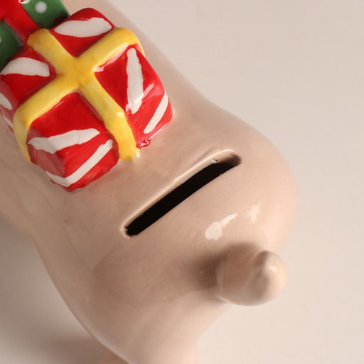 Копилка для денег «Собака такса новогодняя», керамика, 19×20×8 см