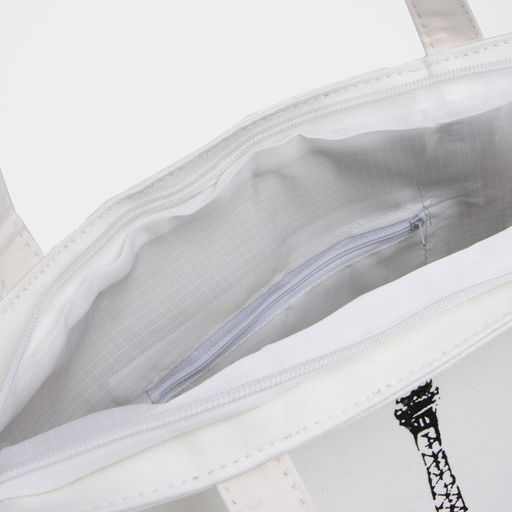 Шопер на молнии с подкладкой, цвет белый - Simaland фото 3