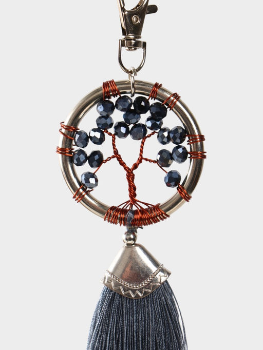 Брелок ловец снов «Древо жизни», 19 см, серый