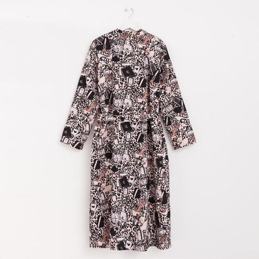 Халат женский удлинённый Этель «Леопард», размер 50-52, вафля 200 г/м², хлопок