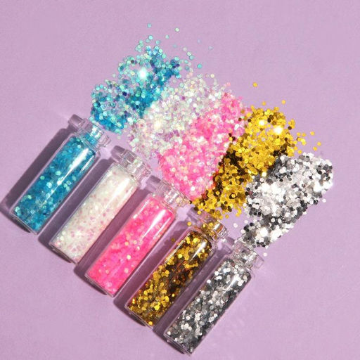 Блёстки для декора, крупные, набор 12 бутылочек, разноцветные - Queen fair фото 2