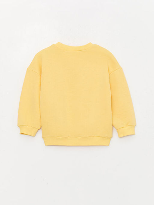 Bisiklet Yaka Uzun Kollu Bask?l? Erkek Bebek Sweatshirt - Waikiki фото 2