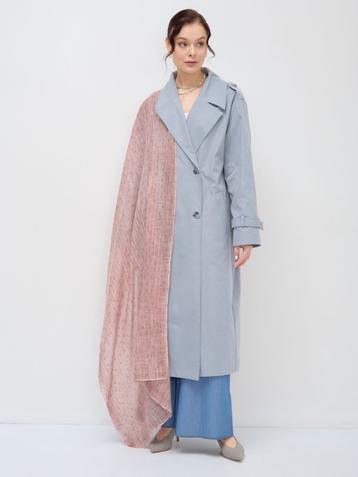 Большой красивый двусторонний палантин с необычной выработкой - Tantino фото 4