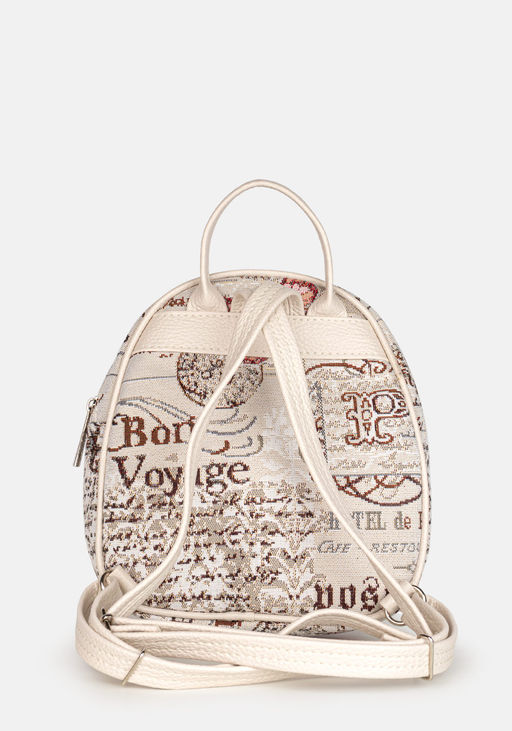 Рюкзак Модель №1466 | гобелен | | бежевый цветной | Почта | 32619 - L-craft фото 3