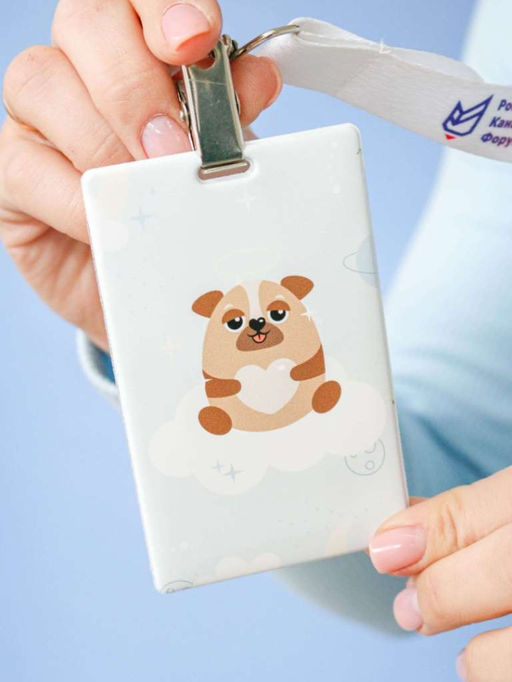 Держатель для карт Space dog (6,5 х 10,4 см)
