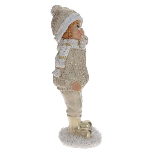 Фигурка декоративная "Мальчик/Девочка", L6 W4 H12,5 см, 2в.