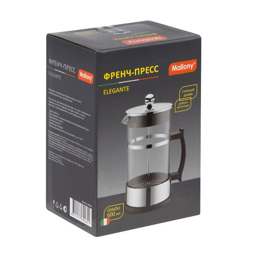 Френч-пресс ELEGANTE 600мл арт. 107624