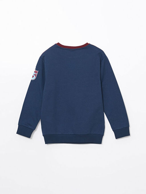 Bisiklet Yaka Trabzonspor Bask?l? Erkek ?ocuk Sweatshirt - Waikiki фото 2