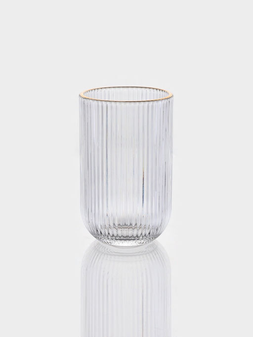 Набор стаканов 6 шт, 400 мл, золотой обод