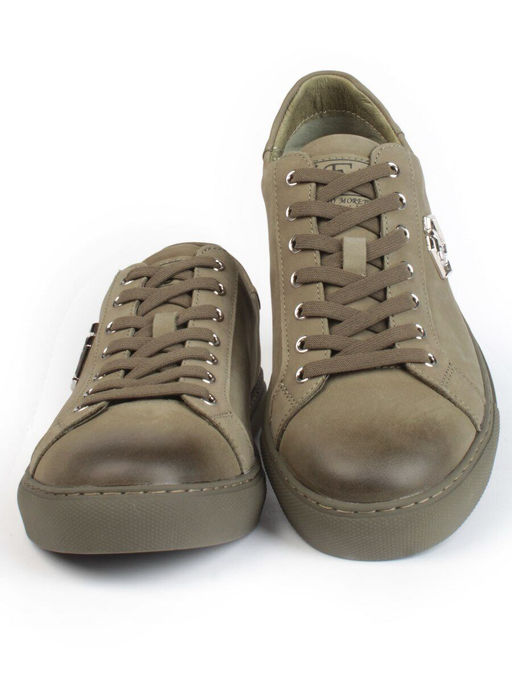 03-P255-4A GREEN Кроссовки мужские (натуральная замша) - Фабричный китай фото 7