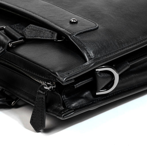 Сумка мужская, кожа, MIRONPAN 38811 Черный