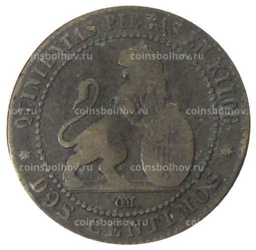 2 сентимо 1870 года Испания