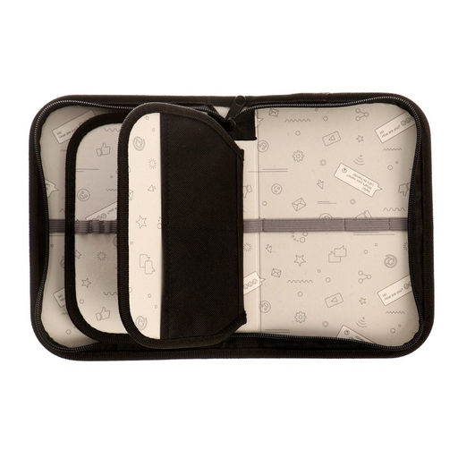 Цена за 3 шт. Пенал школьный, 3 секции, 14×21×4 см «Кеды»