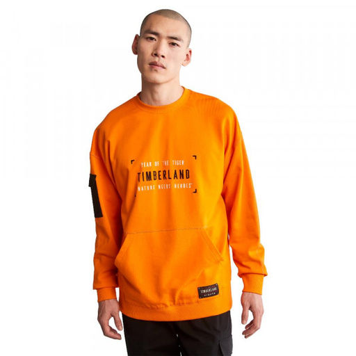 Мужская толстовка Timberland Sweatshirt CNY Crew Neck Relaxed оранжевая