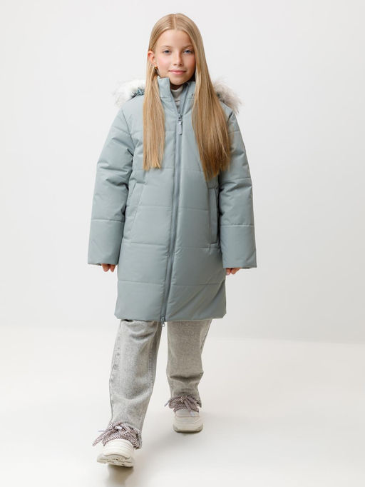 ВК 38110/2 УЗГ пальто для дев со съемной подстежкой