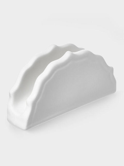 Салфетница WY Renessans, 14×3.5×7.5 см, фарфор, белая