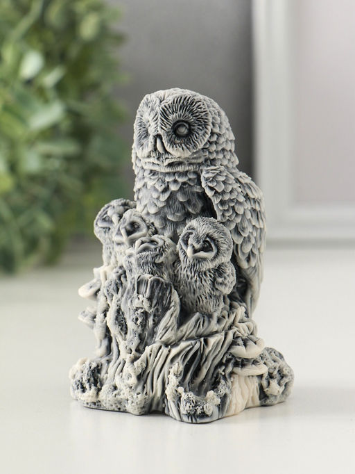 Сувенир "Сова с совятами" 9,6 см