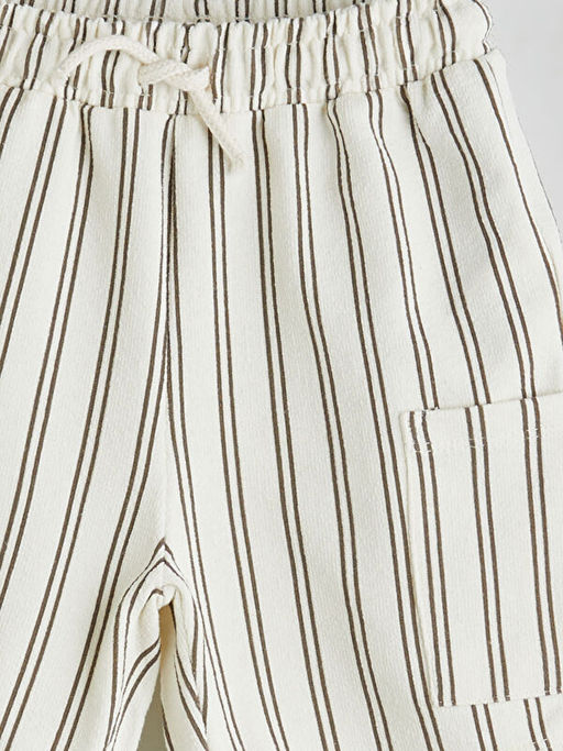 Beli Lastik ?izgili Erkek ?ocuk ?ort