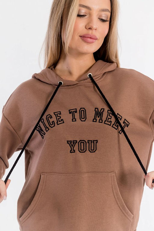 Толстовка М323135ВШб Коричневый - Елена фото 8