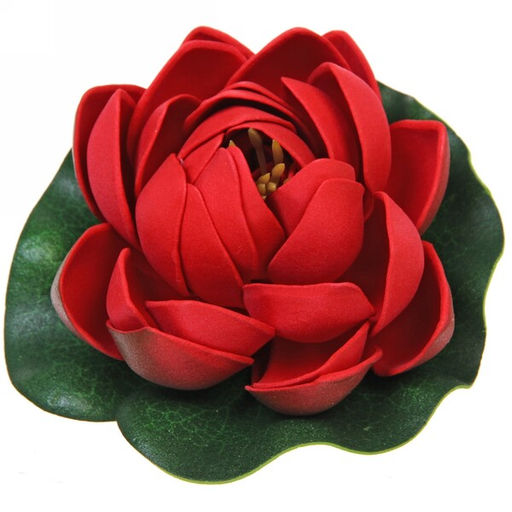 Цена за 5 шт. Растение водоплавающее "Кувшинка Розитта" d-10см красная