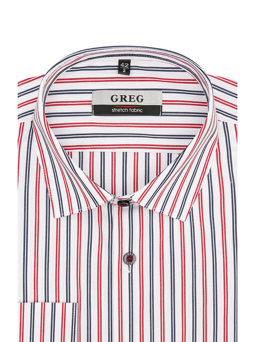 Сорочка мужская длинный рукав GREG 161/237/0377/ZN/1p STRETCH  фото 3