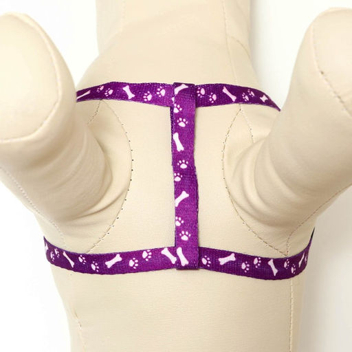 Комплект Классика, поводок 120 х 1 см, ОГ 28-47 см, фиолетовый - Пижон фото 5