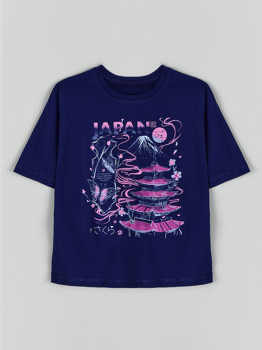 Комплект домашний женский синий с принтом - Mark formelle фото 4