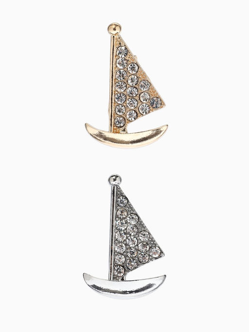 Цена за 12 шт. Брошь «Парусник», МИКС