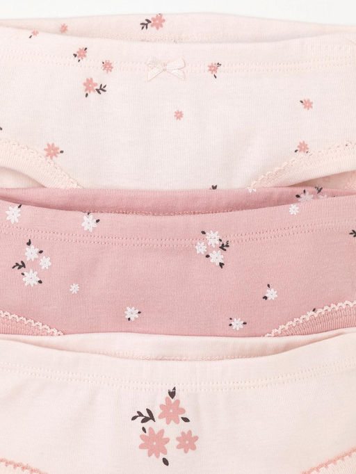 К 1978-3уп/розовый жемчуг,розовый,букетик Ал набор трусы для дев