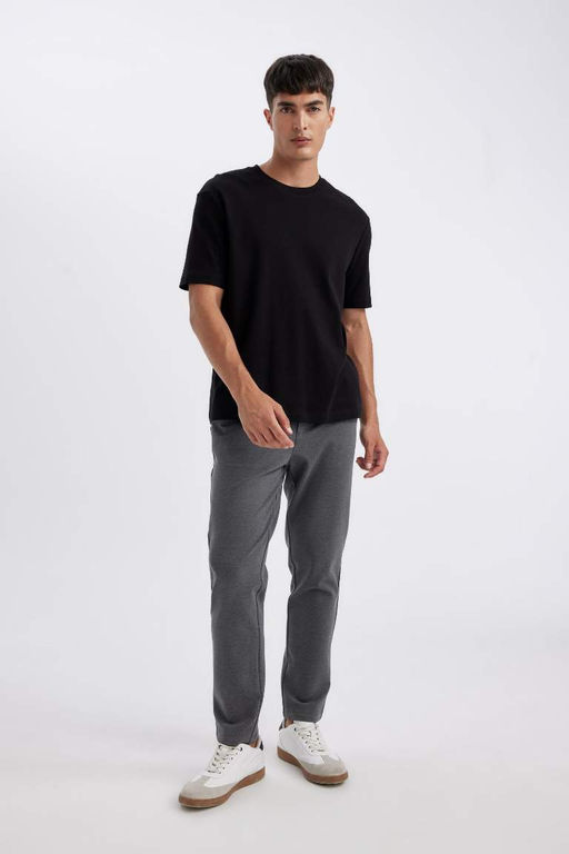 Индивидуальные брюки прямого кроя с карманами стандартного кроя - Defacto фото 3