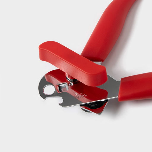 Нож консервный Доляна Волна, 20 см, красный  фото 6