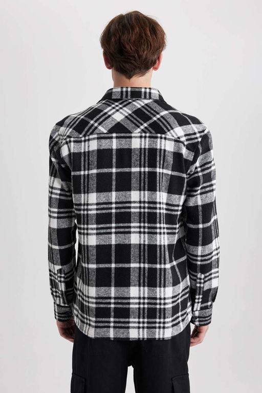 Рубашка Lumberjack с длинным рукавом в клетку обычного кроя - Defacto фото 5