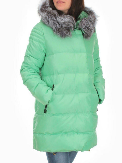 15113 GREEN Куртка зимняя облегченная женская (150 гр. холлофайбер)