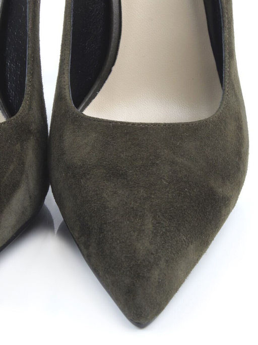 06-A88A-631LY DK. GREEN Туфли женские (натуральная замша)