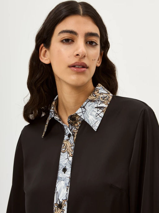 Блузка женская 12521-33087 black/gold