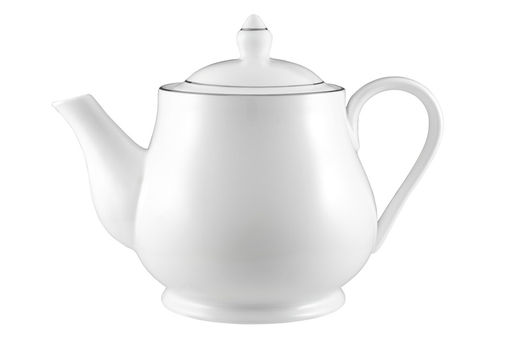 Чайник заварочный, 1 л, фарфор P, белый, с серебристым кантом, White Platinum - Maxwell & Williams фото 2