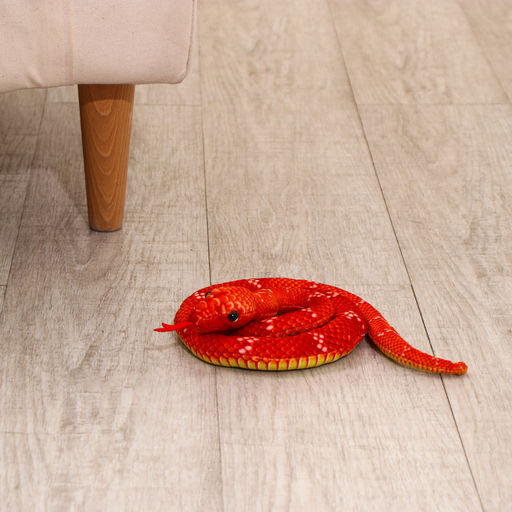 Мягкая игрушка Змея, 80 см, цвет терракотовый - Simaland фото 4