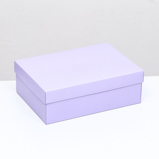 Цена за 5 шт. Коробка складная, крышка-дно, сиреневая , 24 х 17 х 8 см