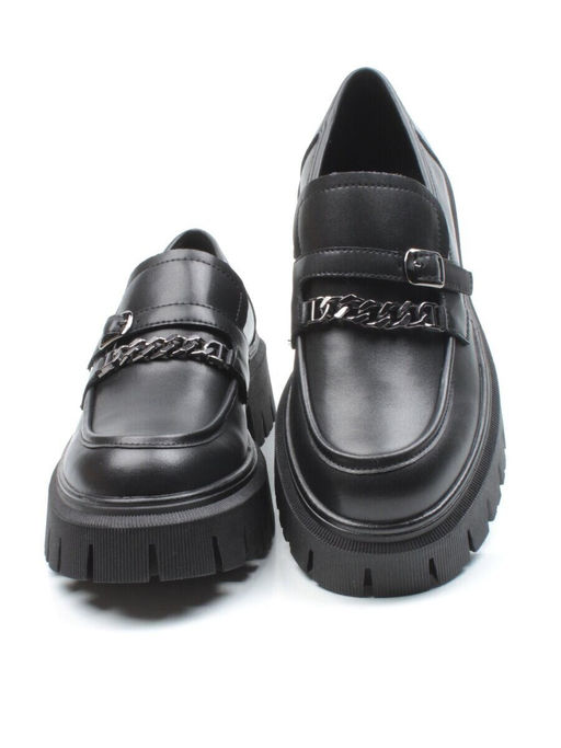 03-C1812-1 BLACK Лоферы женские (натуральная кожа)