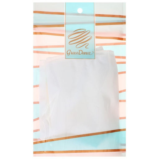 Юбка гимнастическая Grace Dance, на поясе, р. 28, цвет белый  фото 9